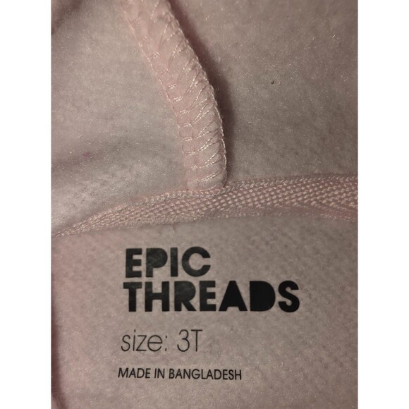Epic Threads Girls Pink Fleece Hoodie Sweater Size 3T NWT - Picture 7 of 10